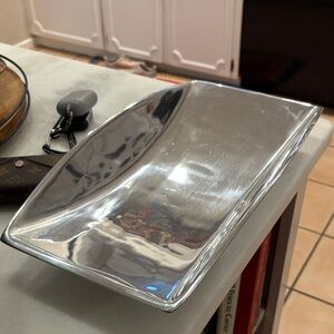 Nambe planar bowl 17" metal #709